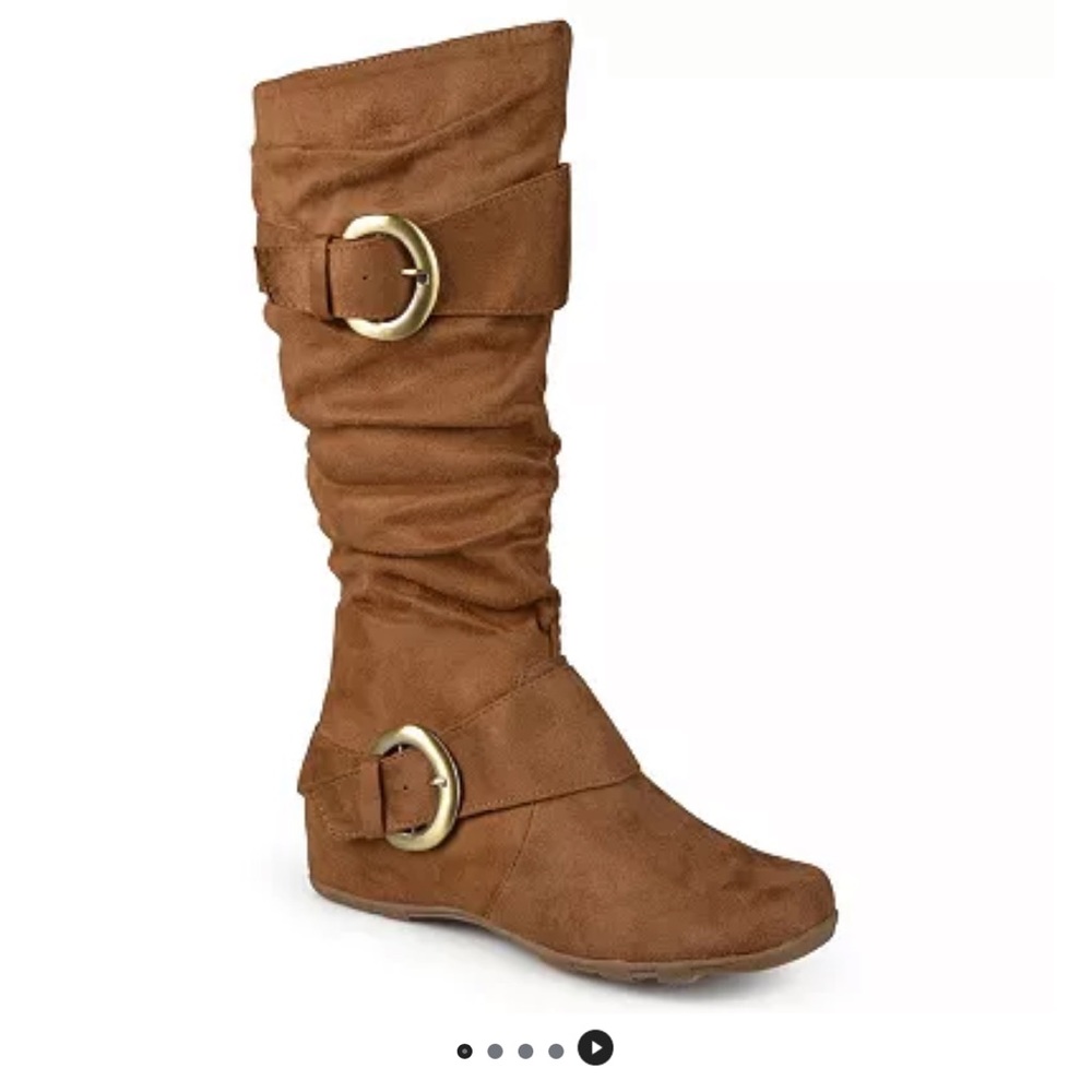 NEW Journee Collection Jester Wide Calf Knee High Faux Suede Tall Boots